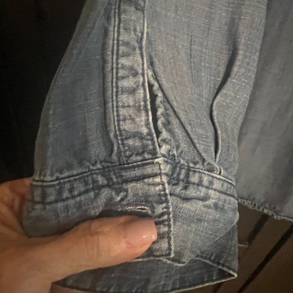 J. Jill Dark Blue Denim Top - Picture 7 of 10